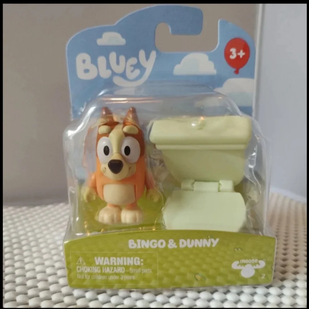 Bluey Cartoon Bingo and Dunny Figures NWT